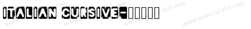 Italian cursive字体转换